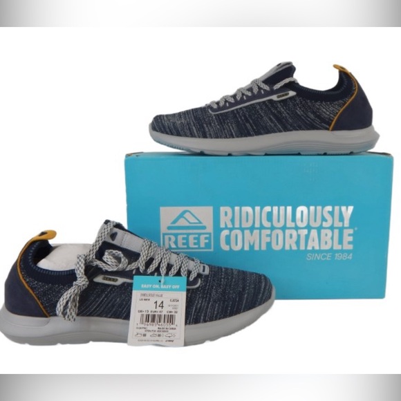 Reef Dark Blue Sneakers with Light Gray Details - Picture 1 of 11